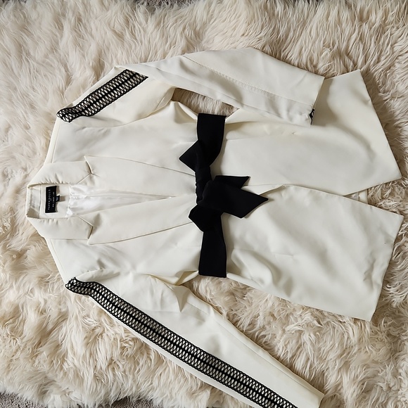 ASOS Paper Dolls black and white blazer - Picture 12 of 13